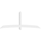 Ekena Millwork Bellingham Architectural Grade PVC Gable Bracket, 108"W x 45"H x 6"D x 6"F, 10/12 Pitch GBP108X45X0606BEL00 - alternate 3